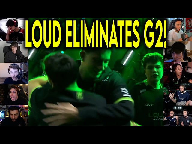 Valorant Streamers React To LOUD Eliminating G2 After a Dominant Match In VCT