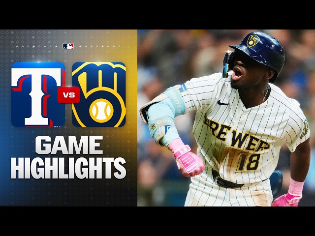 Rangers vs. Brewers Game Highlights (8/29/26) | MLB Highlights