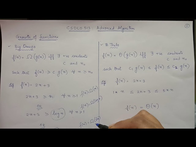Asymptotic Notations #2 - Big Omega