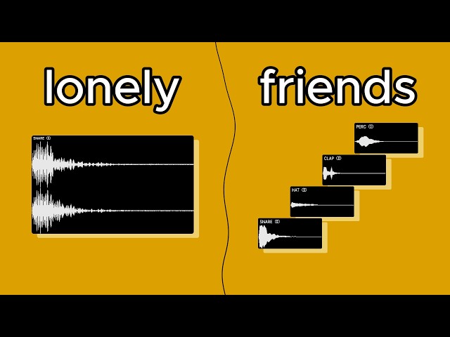 your snare needs more friends.