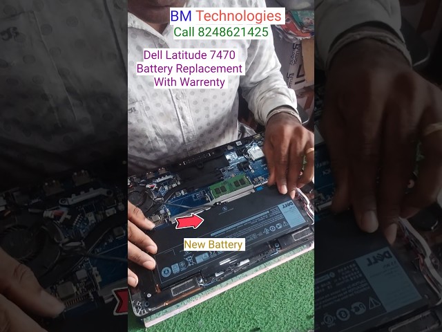 Dell Latitude 7470 New Battery Replacement Dell Laptop Service Center in Tiruvottiyur Chennai #dell
