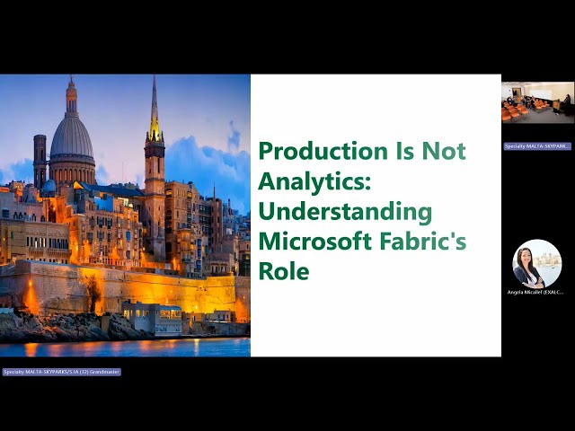 Production is not Analytics: Understanding Microsoft Fabric's Role