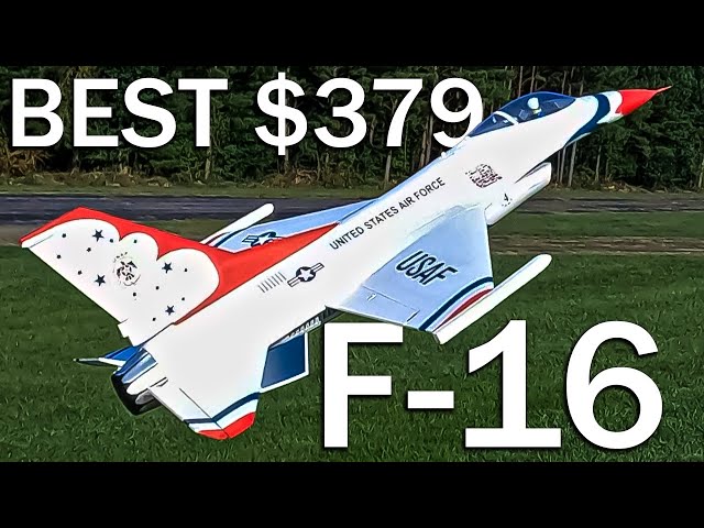Absolutely INCREDIBLE E-flite F-16 Maiden Flights & Setup
