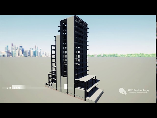 Nube de puntos del Proyecto Habitacional Torre Justo Sierra en Guadalajara México | AEC Technology