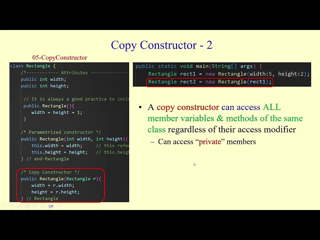 Copy Constructor & Constructor Chaining