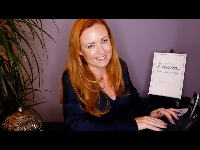Dreams Hotel | Relaxing ASMR Check-In Desk | Typing, Fabrics, Soft spoken