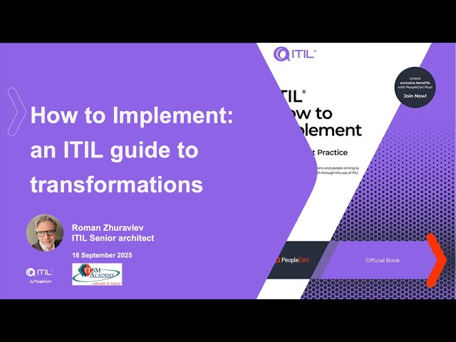 How to Implement: An ITIL Guide to Transformations