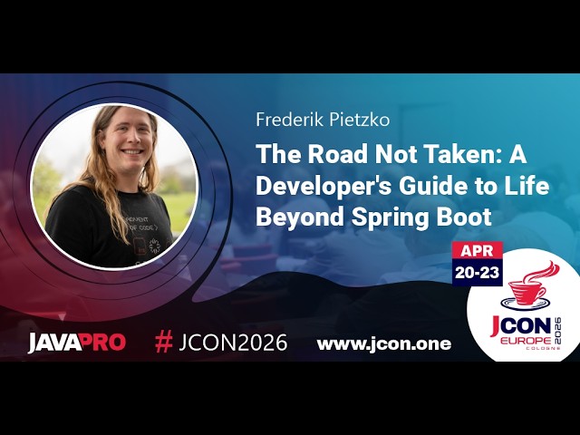 The Road Not Taken: A Developer's Guide to Life Beyond Spring Boot | Frederik Pietzko (EN)