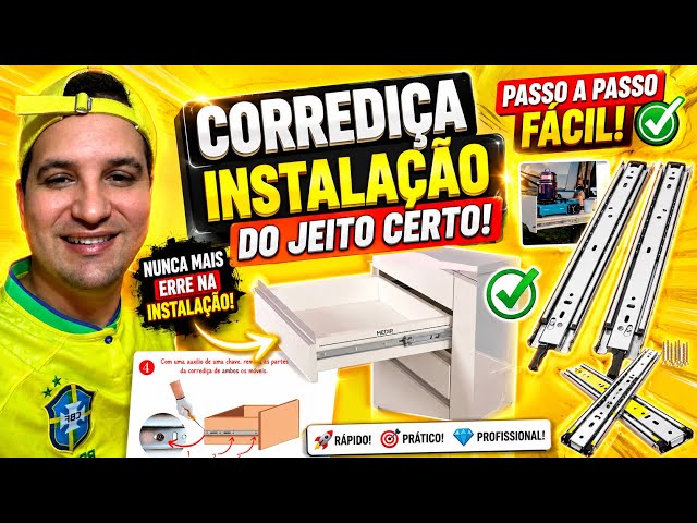 COMO TIRAR GAVETA COM CORREDIÇA TELESCÓPICAS SIMPLES E FÁCIL VEJA!  