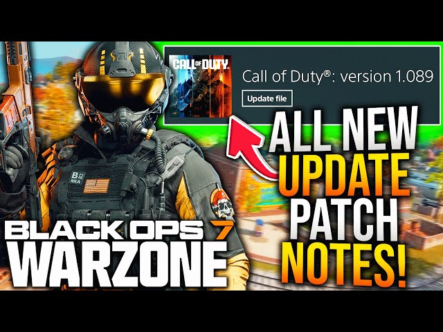 Black Ops 7: Full 1.89 UPDATE PATCH NOTES! Major META UPDATE, WARZONE Balancing, & More!