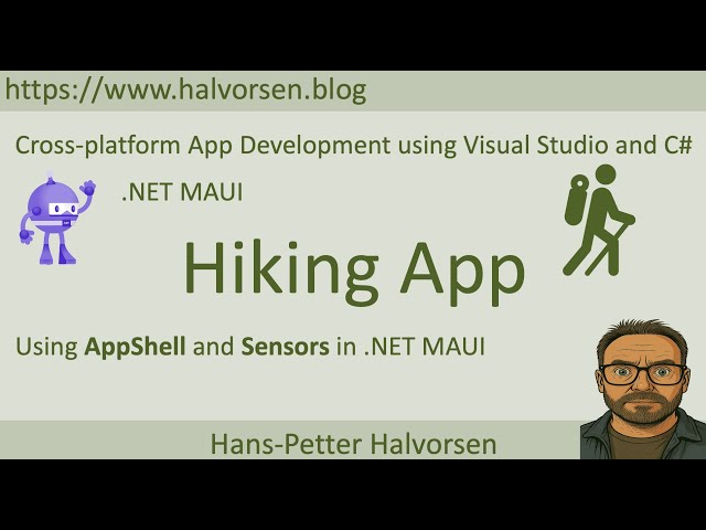 Hiking App - Using AppShell and Sensors in .NET MAUI