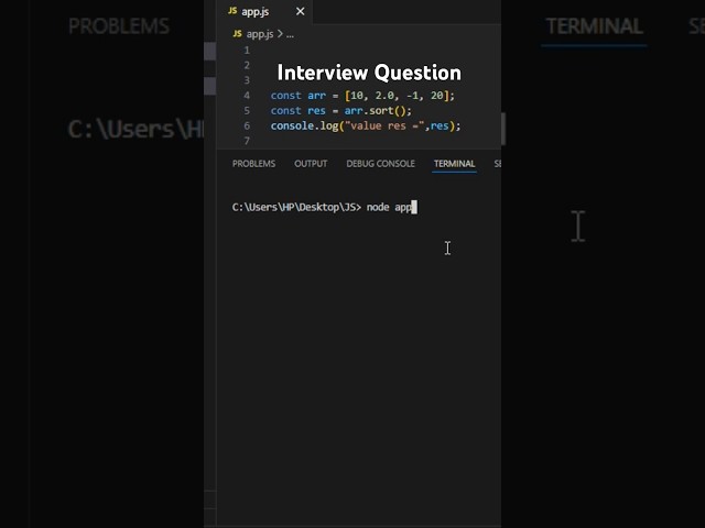 JavaScript(Js) Interview question | Part-267 #coding #javascript #code                    #interview
