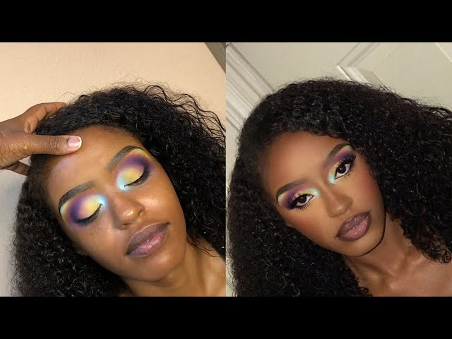 Galaxy Eyeshadow Blend ✨ Client Makeup Tutorial ~ #makeup #makeuptutorial #makeupforblackwomen #mua
