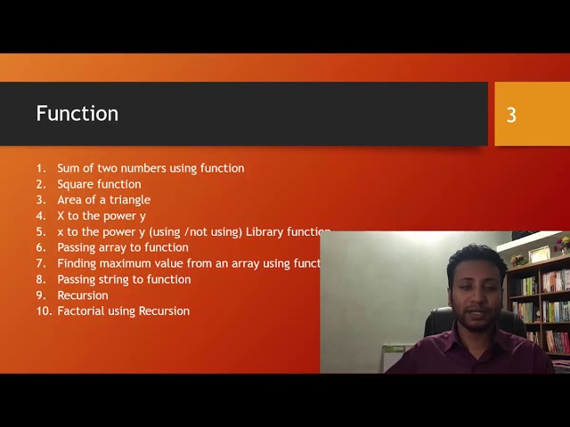 C programming Bangla Tutorial 5.217 : End of the function topic