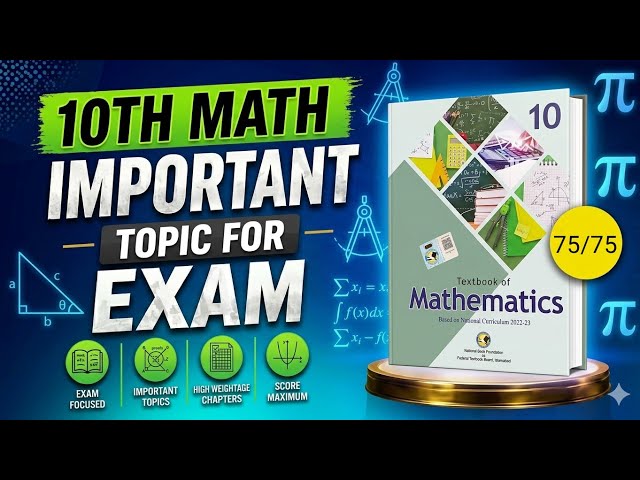 FBISE Class 10 Math Guess Paper 2026 🔥 | Most Important 20 Short & 15 Long Questions | 95% Paper 😱