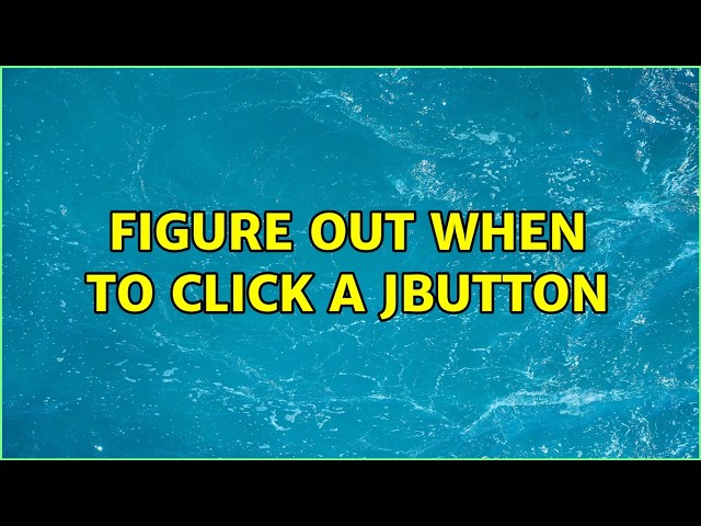 Figure out when to click a jbutton