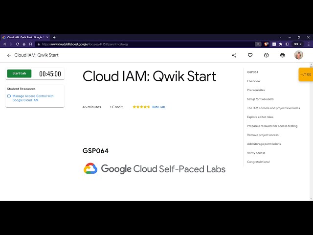 Cloud IAM: Qwik Start | GCCP #lab_solution