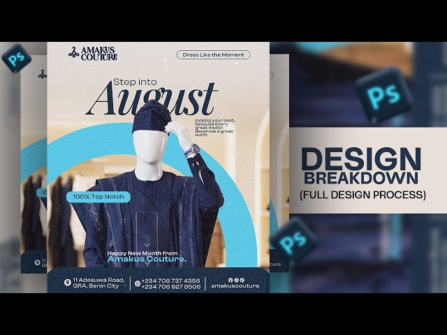 I Designed This Flyer From Scratch in Photoshop 🔥 | Full Design Breakdown