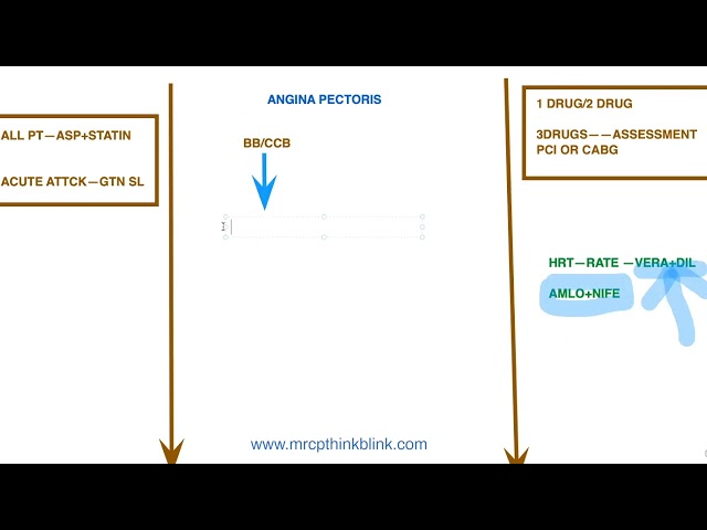 MRCP PART 2: CARDIOLOGY ANGINA PECTORIS MANAGEMENT