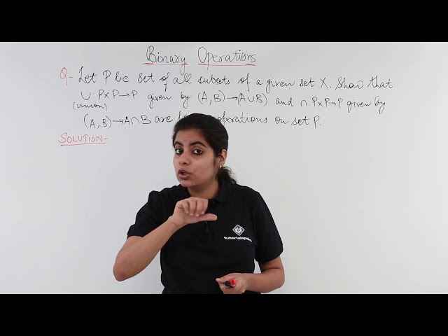 Class 12th – Binary Operations Numerical Example-1 | Relation and Functions | Tutorials Point