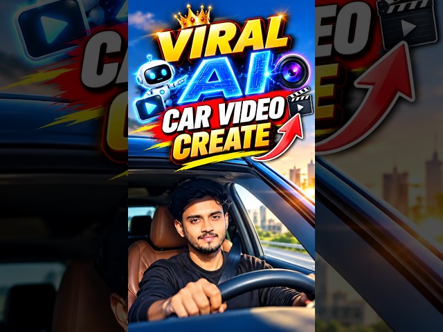 🔥 Create Viral AI Car Videos with Google Flow! 🚗🤖 #ai #shorts #carvideo