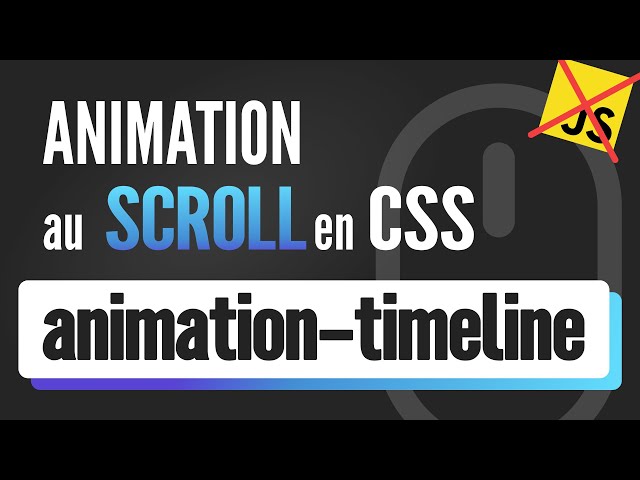New CSS property for powerful scroll effects without JS (animation-timeline)