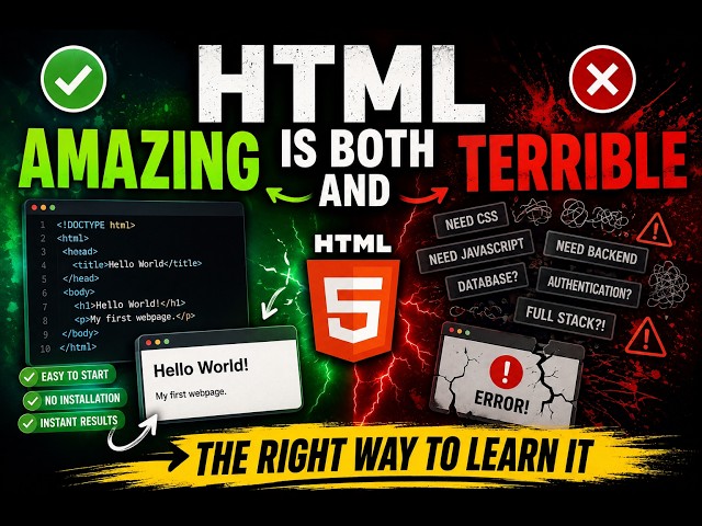 The correct way to learn HTML