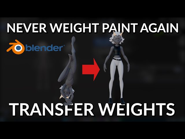 Transfer Weights - Blender Tutorial