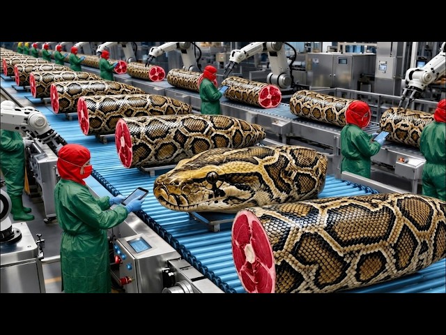 Inside a Python Leather Factory: From Snake Farm to Luxury Products | Full Process Revealed