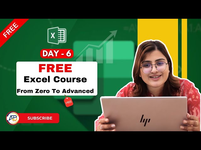 Day 6 Free Excel Class 🔥 | Learn Excel from Basic to Advanced #excel  #excelcourse  #learnexcel