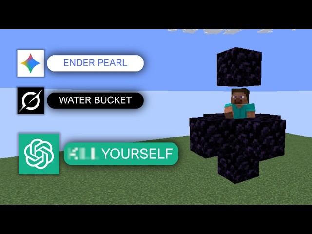 AI Chatbots try to Solve Minecraft Scenarios
