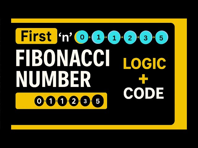 First 'n' Fibonacci Number | Most Asked DSA Problem Explained with Logic & Code (Easy Step-by-Step)