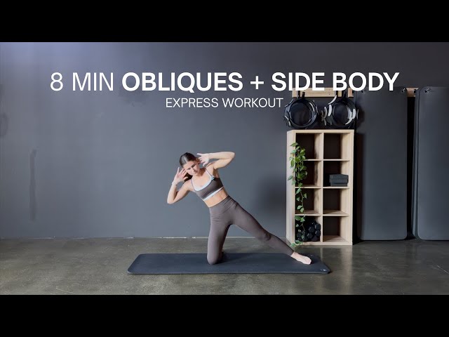 8 MIN PILATES OBLIQUES | No Equipment | At Home Workout