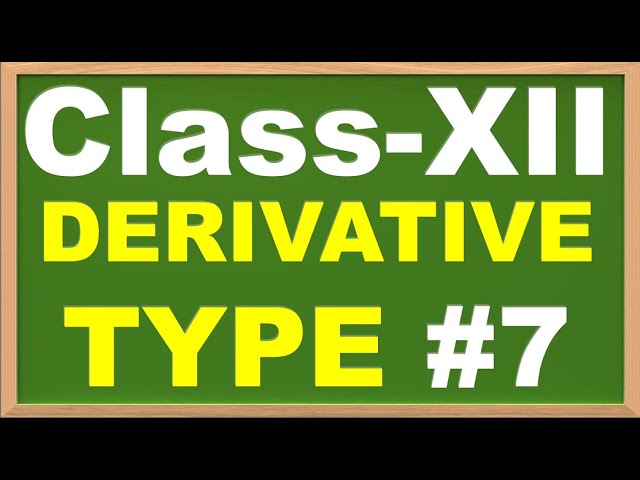 Class-12th Chapter 5 Derivative of Parametric Equation
