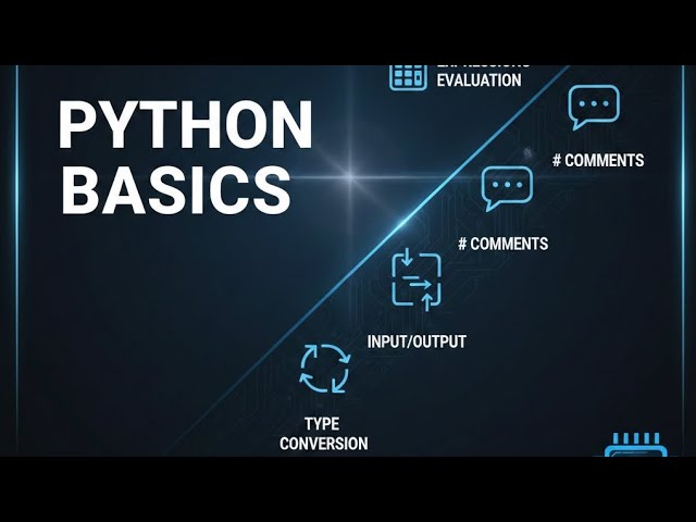 How to use Expressions, Evaluation, Comments, I/O Statements and Type Conversion in Python