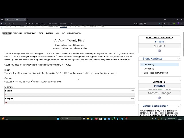 Codeforces 630A   Again Twenty Five! Solution | Arabic Explanation