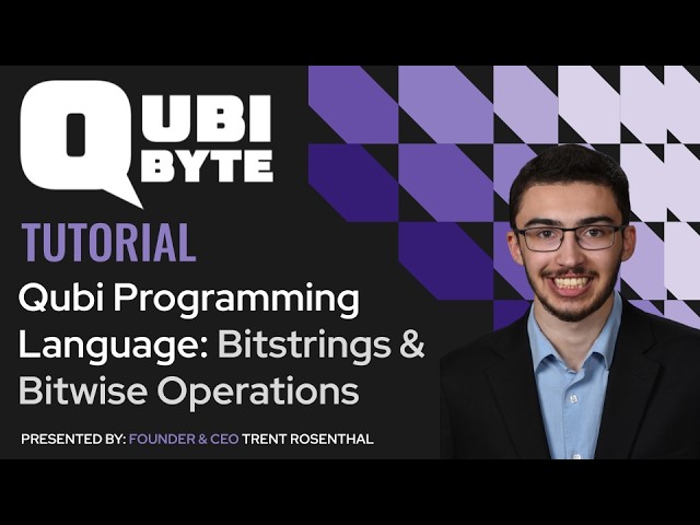 Qubi Programming Language Tutorial #17: Bitstrings & Bitwise Operations | Qubibyte