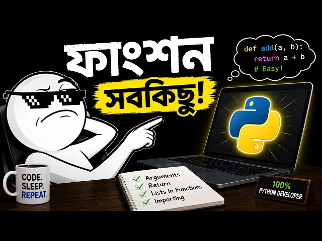 Python Functions Complete Tutorial | Arguments, Return & Import
