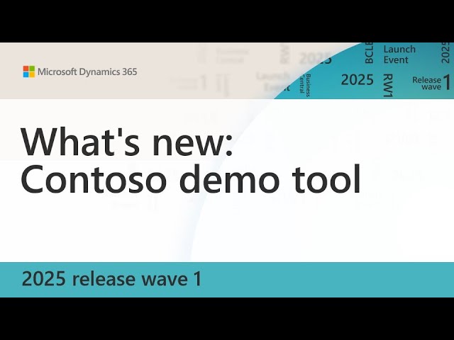 What's new: Contoso demo tool