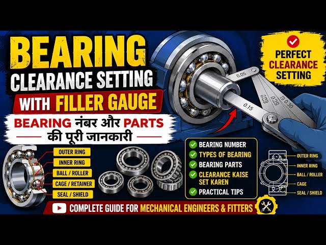 Bearing clearance setting formula | Bearing parts and number details | Bearing clearance setting
