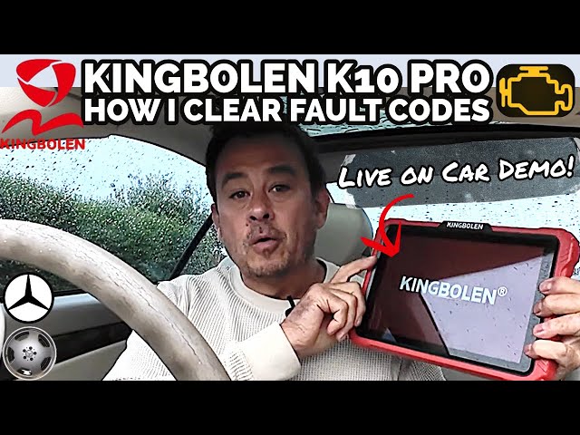 Kingbolen K10 Pro Quick Tutorial - How I Clear DTC Fault Codes + Live Data Shown On Mercedes.