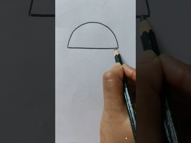 Cap drawing  🧢 #cap #hat #alphabet #youtubeshort #shortvideo #easydrawing #pencil #art #topi #video