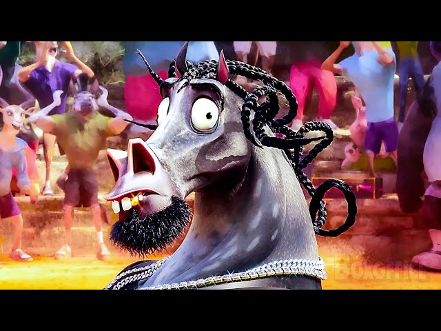 Tiny Goat humiliates a Pro Baller Horse on  the Playground | GOAT | CLIP