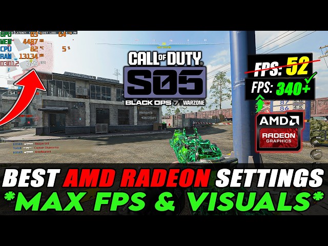 Best AMD RADEON Settings for Warzone & Black Ops 7 Season 5!📈✅ (MAX FPS & Visuals)