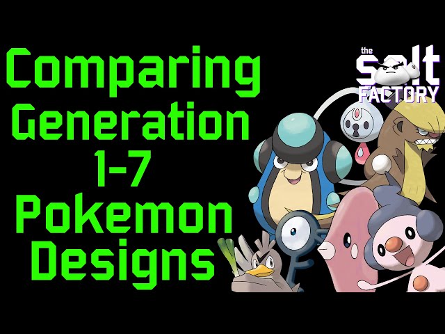 Comparing Generation 1-7 Pokemon designs