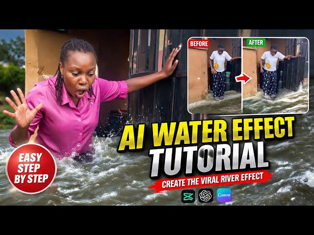 How To Edit the Viral AI Water Effect Video (Beginner Tutorial 2026) | River Effect Trend