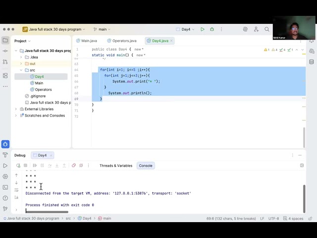Day 4 | Java Loops | for, while, do-while, Nested Loops & Pattern Programs | TalentxMinds