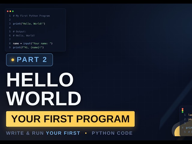 Python for beginners| Episode 2|Hello world in python | How to Write Your First Python Program