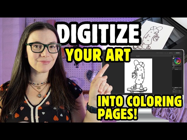 Desktop Only Coloring Page Tutorial: Sketch to Finish in Affinity