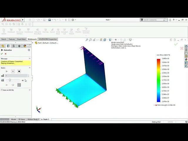SolidWorks Simulation Guide: Visualizing Stress, Strain, and Displacement Animations
